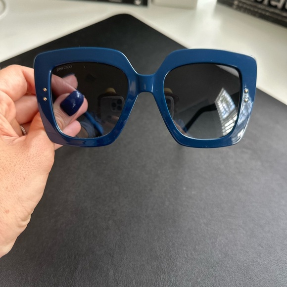 Jimmy Choo Accessories | Jimmy Choo Auri/G/S PJPGB Blue, New Without Tags - Picture 6 of 10